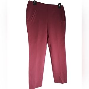 Chico's maroon pull on dress pant